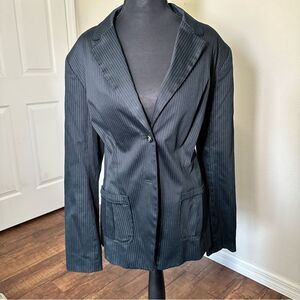 Merona Black Tailored Blazer with Notched Lapels